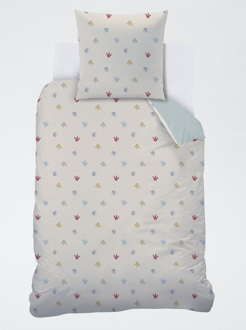 Conjunto de cama 'Dinossauros' - 1 pessoa Verde - Kiabi
