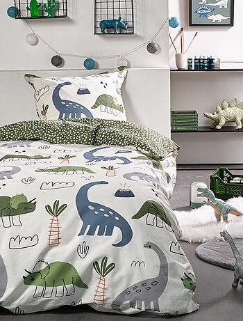 Conjunto de cama 'dinossauros' - Solteiro - Kiabi