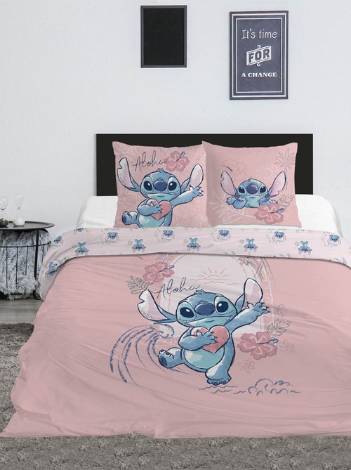 Conjunto de cama 'Disney' de 3 peças - 1 capa de edredão para 2 pessoas + 2 fronhas - Kiabi