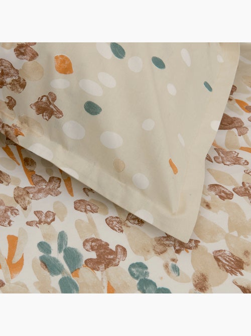 Conjunto de cama em algodão com padrão floral estilizado, incluindo fronhas - Kiabi Conjunto de cama em algodão com padrão floral estilizado, incluindo fronhas - Kiabi