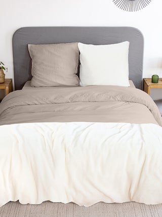 Conjunto de cama em duas cores - Casal