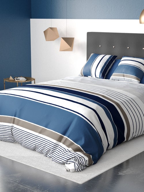 Conjunto de cama estampado - 2 pessoas - Kiabi