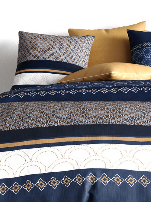 Conjunto de cama estampado - 2 pessoas - Kiabi
