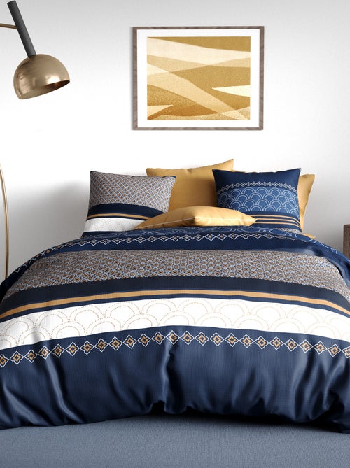 Conjunto de cama estampado - 2 pessoas - Kiabi