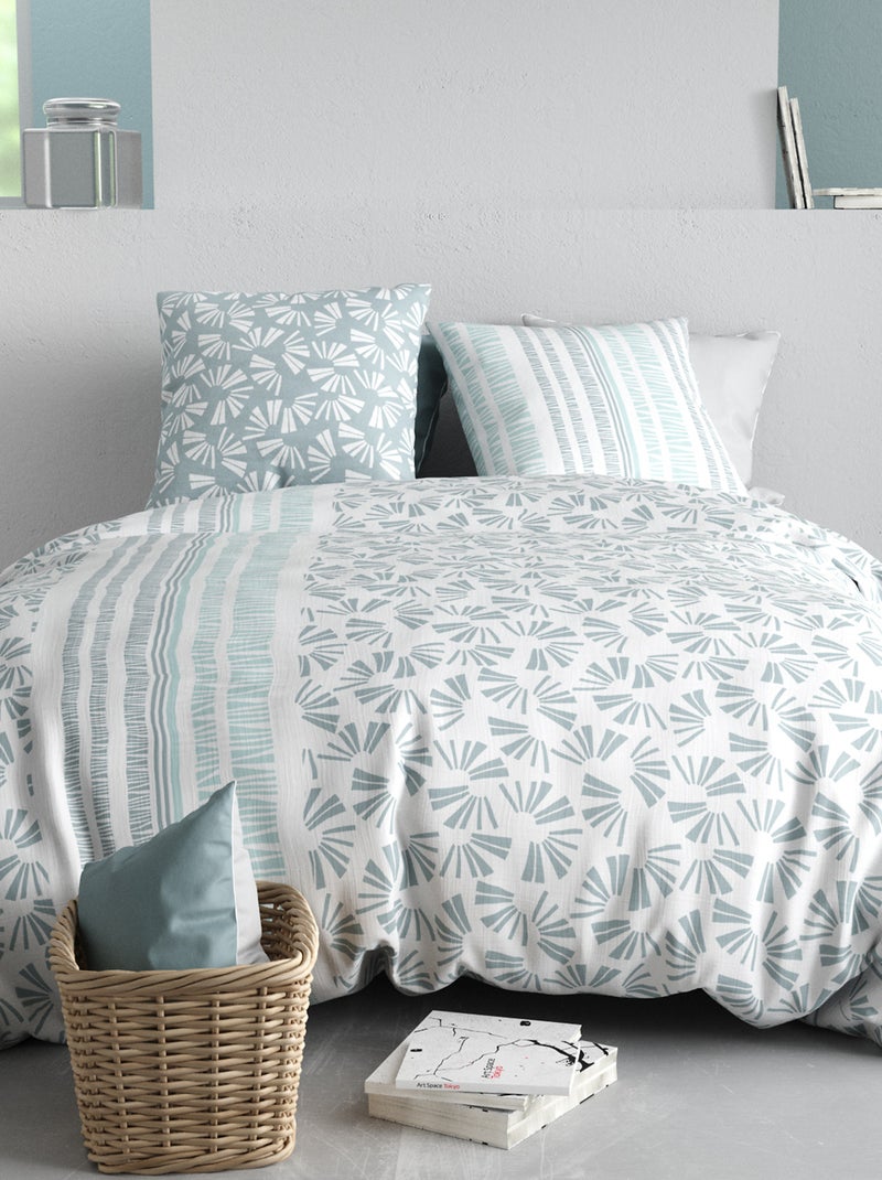 Conjunto de cama estampado - 2 pessoas Bege - Kiabi