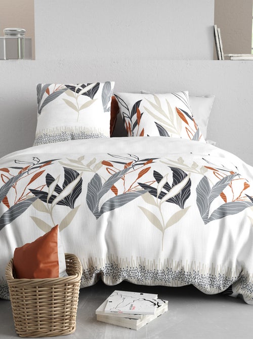 Conjunto de cama estampado - 2 pessoas - Kiabi
