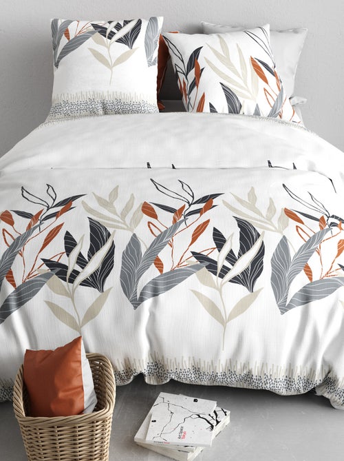 Conjunto de cama estampado - 2 pessoas - Kiabi