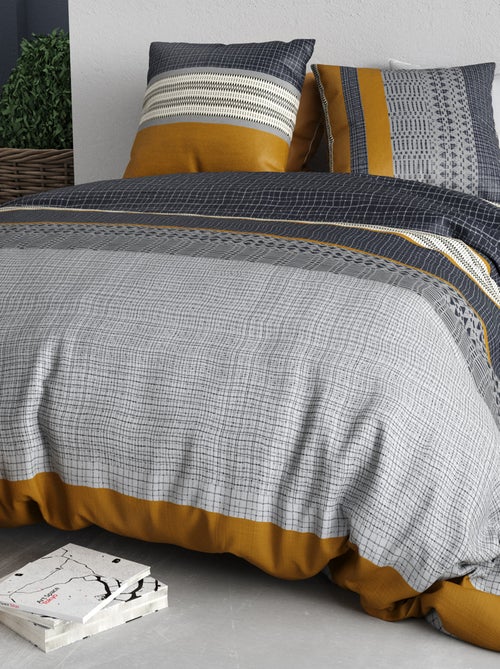 Conjunto de cama estampado - 2 pessoas - Kiabi