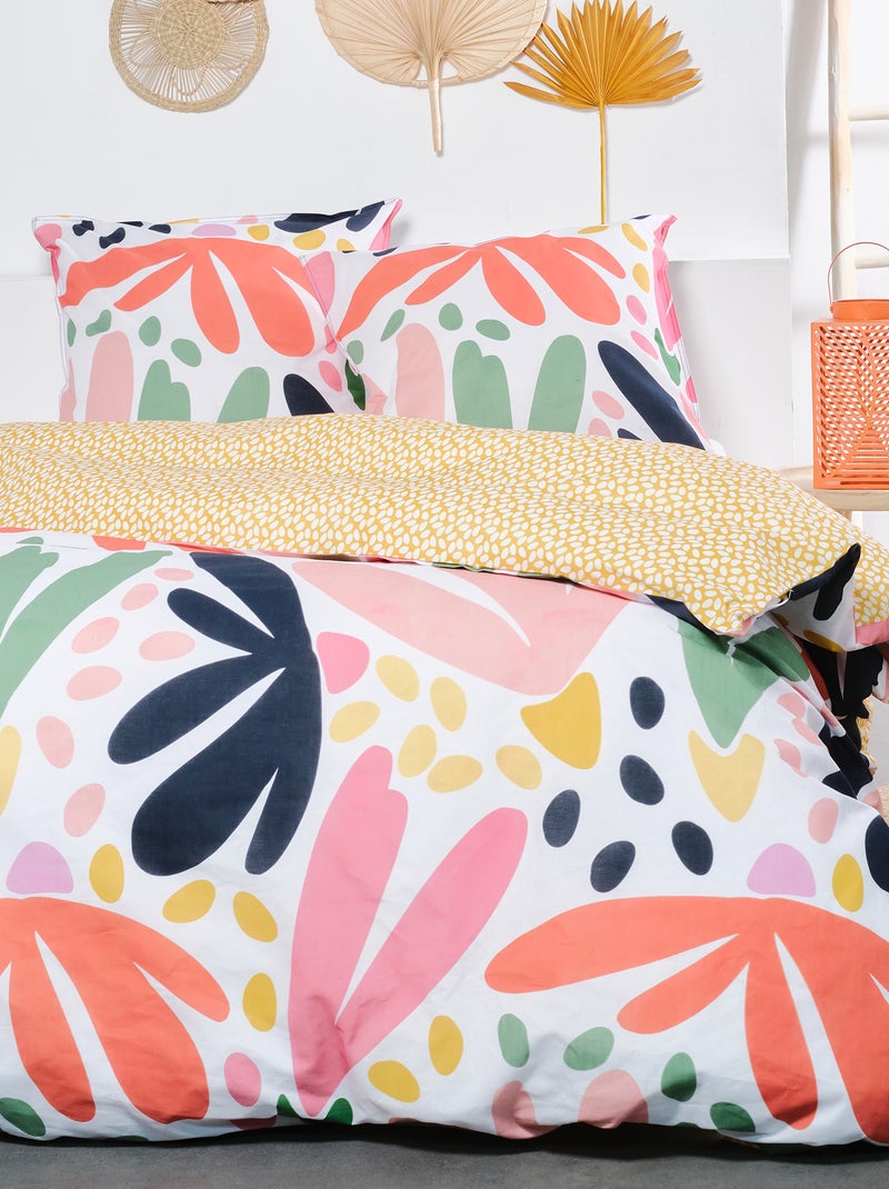 Conjunto de cama estampado - Casal Multicor - Kiabi