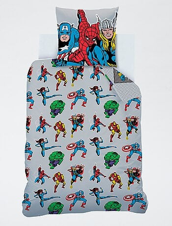 Conjunto de cama estampado 'Avengers' - 1 pessoa