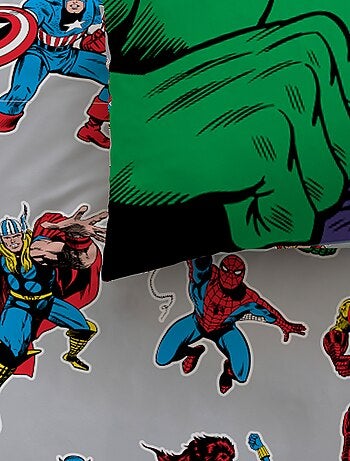 Conjunto de cama estampado 'Avengers' - 1 pessoa