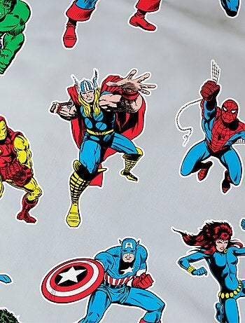 Conjunto de cama estampado 'Avengers' - 1 pessoa