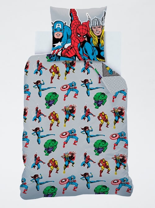 Conjunto de cama estampado 'Avengers' - 1 pessoa - Kiabi