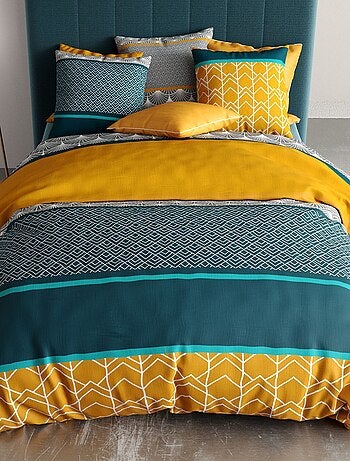 Conjunto de cama estampado capa + 2 fronhas - 2 pessoas