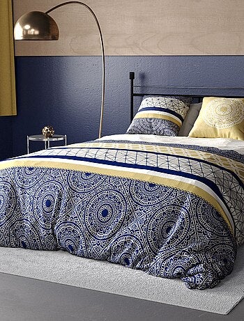 Conjunto de cama estampado capa de edredão + 2 fronhas - 2 pessoas