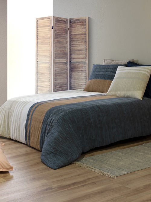 Conjunto de cama estampado capa de edredão + 2 fronhas - 2 pessoas - Kiabi
