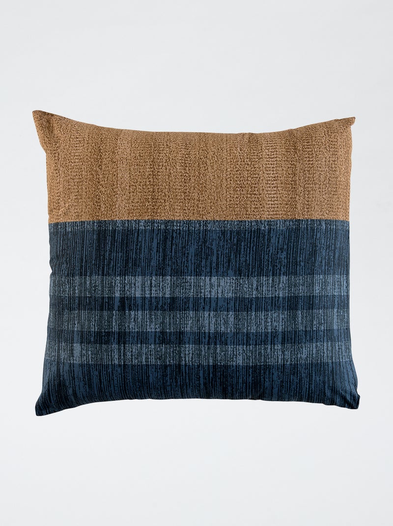 Conjunto de cama estampado capa de edredão + 2 fronhas - 2 pessoas Azul - Kiabi