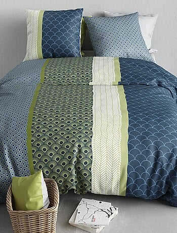 Conjunto de cama estampado capa de edredão + 2 fronhas - 2 pessoas
