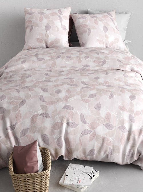 Conjunto de cama estampado capa de edredão + 2 fronhas - 2 pessoas - Kiabi Conjunto de cama estampado capa de edredão + 2 fronhas - 2 pessoas - Kiabi