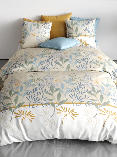Conjunto de cama estampado capa de edredão + 2 fronhas - 2 pessoas - Kiabi