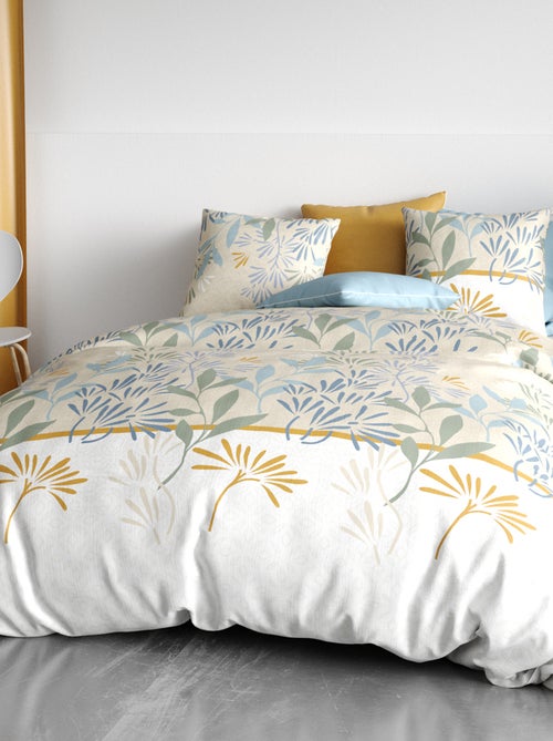 Conjunto de cama estampado capa de edredão + 2 fronhas - 2 pessoas - Kiabi