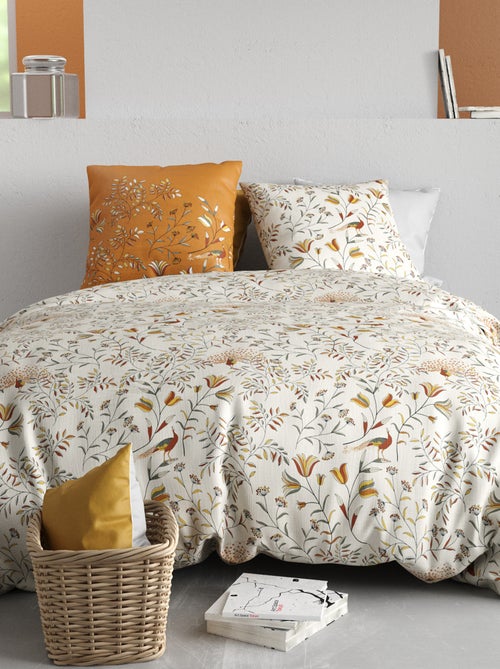 Conjunto de cama estampado capa de edredão + 2 fronhas - 2 pessoas - Kiabi