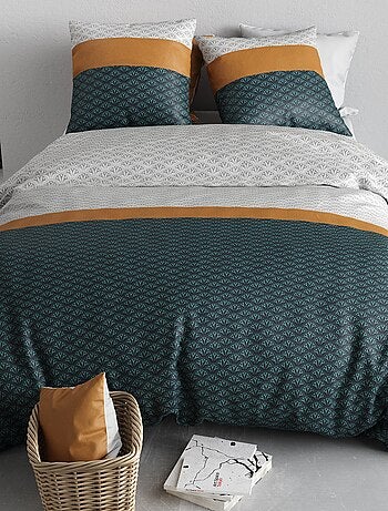 Conjunto de cama estampado capa de edredão + 2 fronhas - 2 pessoas