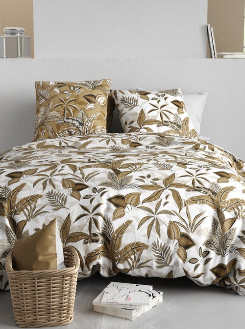Conjunto de cama estampado capa de edredão + 2 fronhas - 2 pessoas - Kiabi