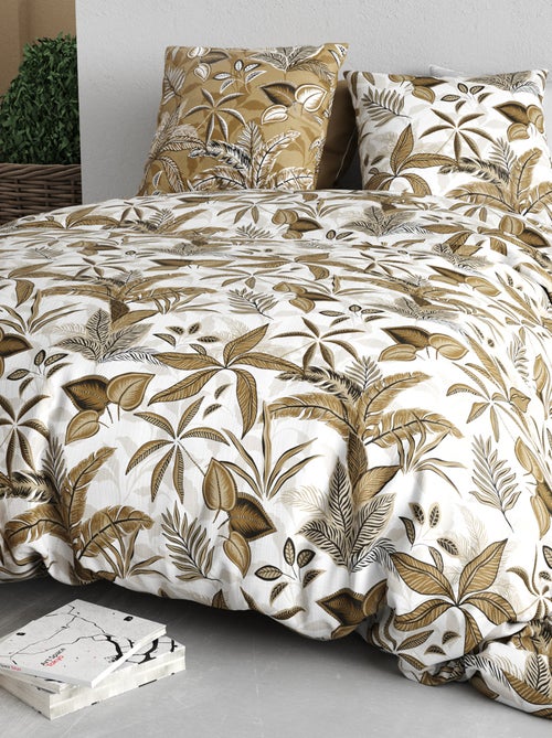 Conjunto de cama estampado capa de edredão + 2 fronhas - 2 pessoas - Kiabi