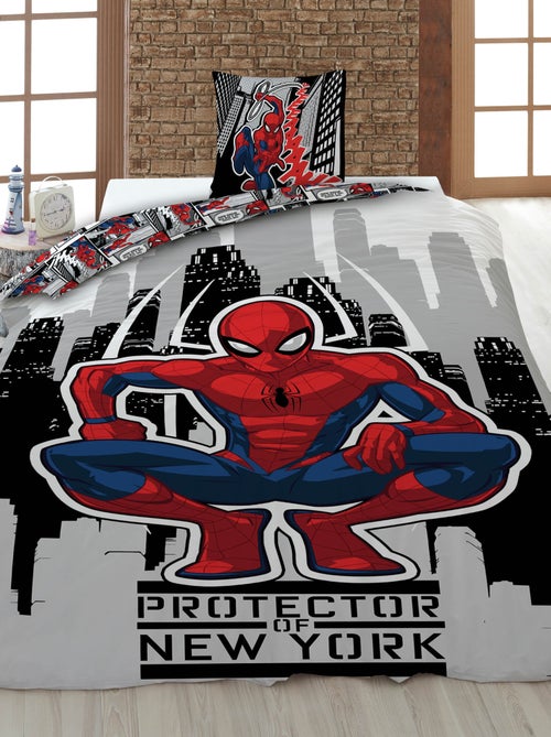 Conjunto de cama estampado capa de edredão + 2 fronhas - 2 pessoas - Kiabi