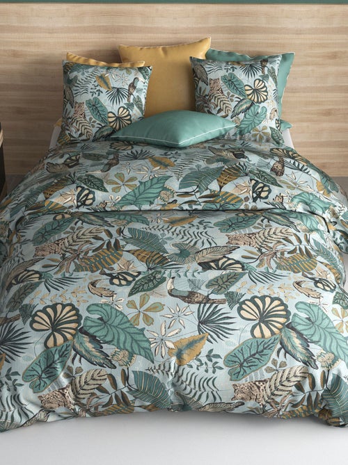 Conjunto de cama estampado capa de edredão + 2 fronhas - 2 pessoas - Kiabi