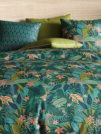 Conjunto de cama estampado capa de edredão + 2 fronhas - 2 pessoas
