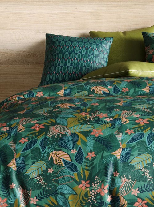 Conjunto de cama estampado capa de edredão + 2 fronhas - 2 pessoas - Kiabi