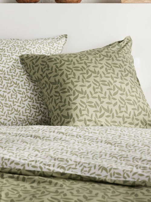 Conjunto de cama estampado capa de edredão + fronhas - 2 pessoas - Kiabi