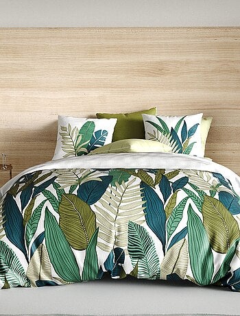 Conjunto de cama estampado capa de edredão + fronhas - 2 pessoas