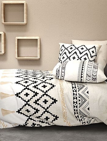 Conjunto de cama estampado com estampado de fantasia - Casal