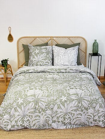 Conjunto de cama estampado com flores - 2 pessoas