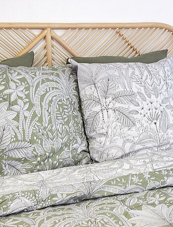 Conjunto de cama estampado com flores - 2 pessoas