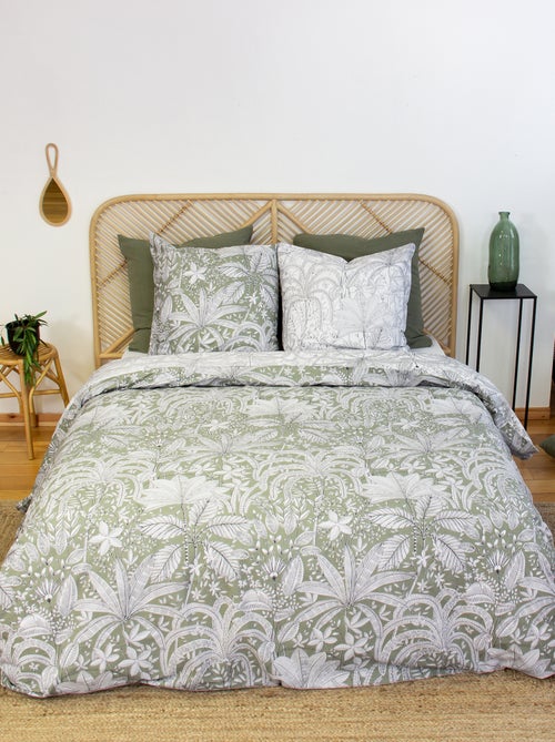 Conjunto de cama estampado com flores - 2 pessoas - Kiabi Conjunto de cama estampado com flores - 2 pessoas - Kiabi