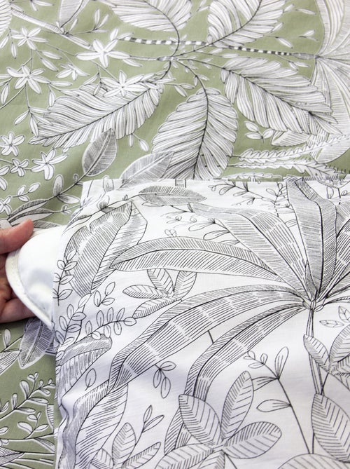 Conjunto de cama estampado com flores - 2 pessoas - Kiabi Conjunto de cama estampado com flores - 2 pessoas - Kiabi
