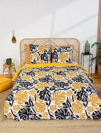 Conjunto de cama estampado com flores - 2 pessoas