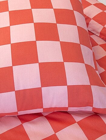 Conjunto de cama estampado Damier