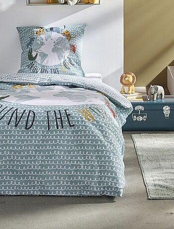 Conjunto de cama estampado de fantasia - Solteiro