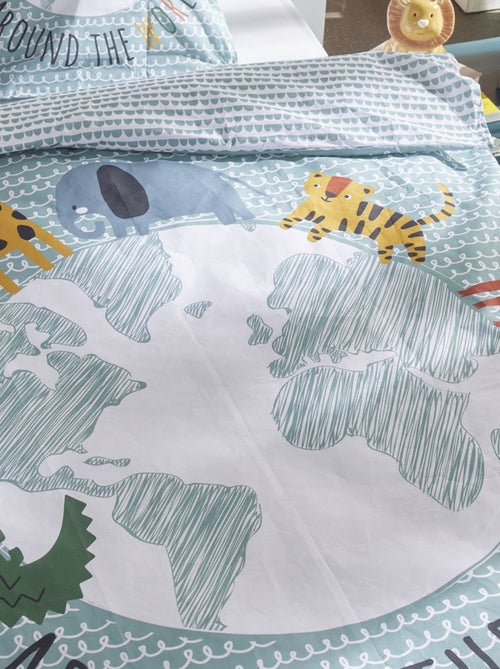 Conjunto de cama estampado de fantasia - Solteiro - Kiabi