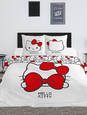 Conjunto de cama estampado 'Hello Kitty' - 2 pessoas