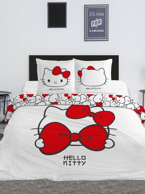 Conjunto de cama estampado 'Hello Kitty' - 2 pessoas - Kiabi