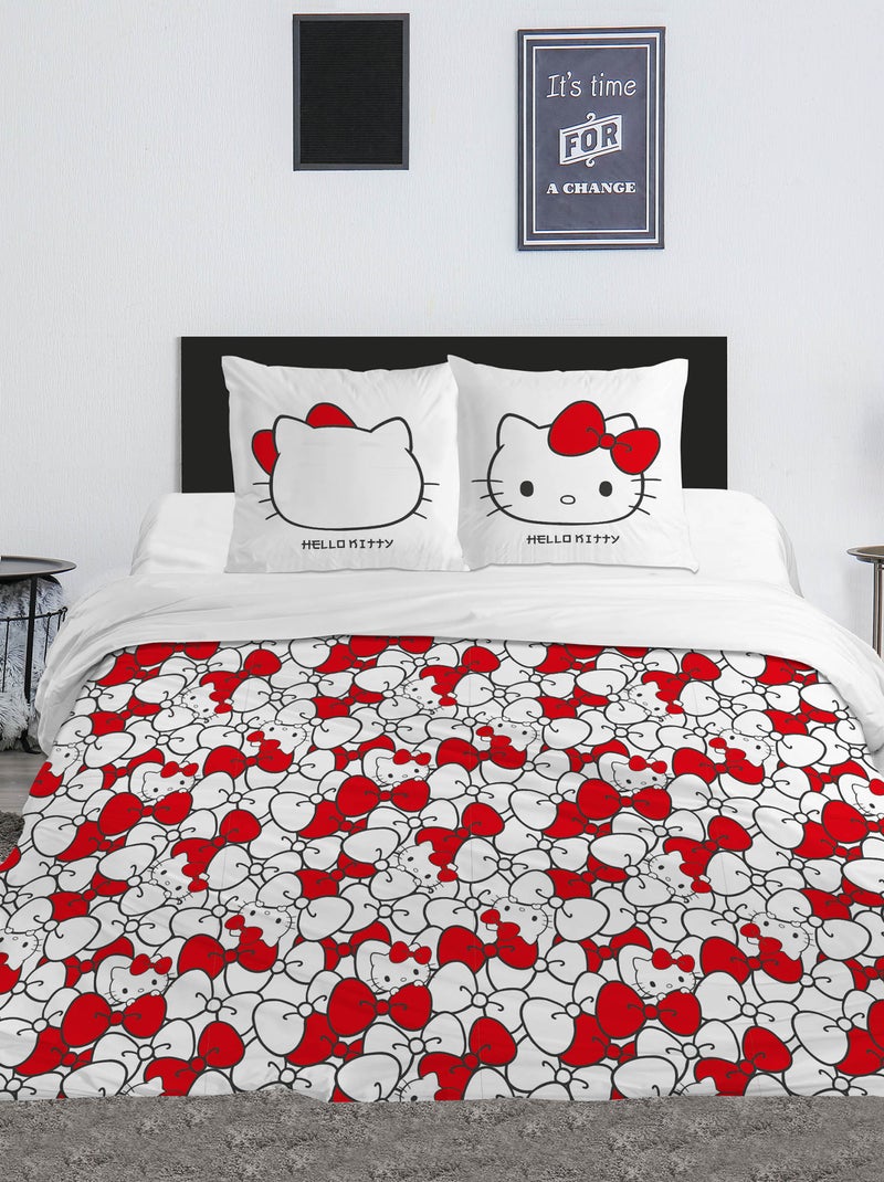 Conjunto de cama estampado 'Hello Kitty' - 2 pessoas Branco - Kiabi