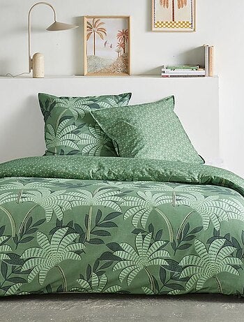 Conjunto de cama estampado palmeiras - 2 pessoas