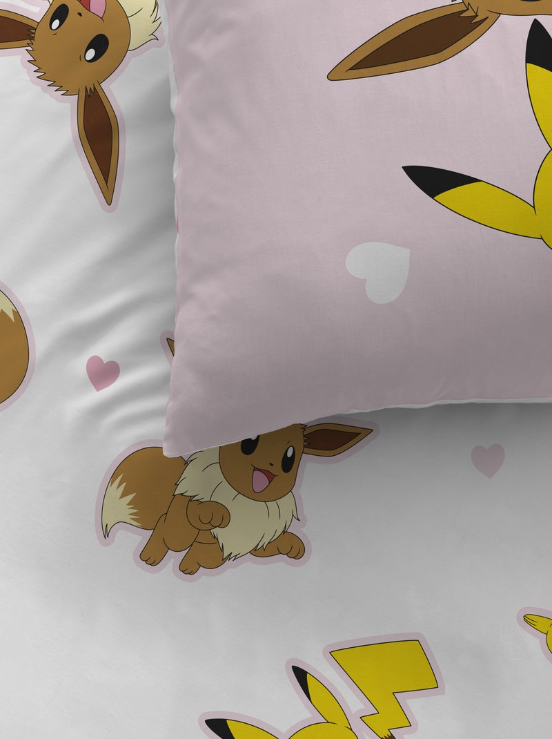 Conjunto de cama estampado 'Pokemon' Rosa - Kiabi