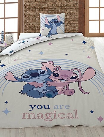 Conjunto de cama estampado 'Stitch' 'Disney' - 1 pessoa